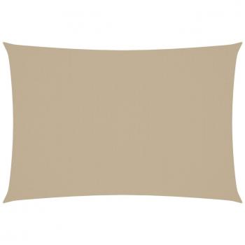Toldo de vela rectangular Oxford beige 3x5 m