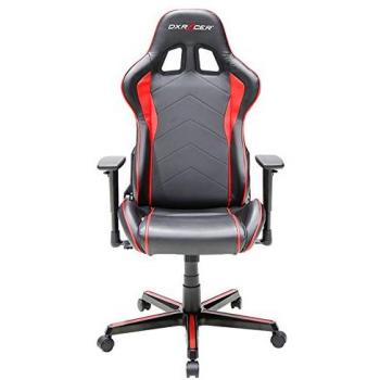 Silla Gamer DXRacer F-Series OH/FH08/NR Negra-Roja con 2 Almohadillas Incluidas