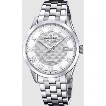 Reloj Suizo Candino Para Hombre, Colección Couple Color Plateado C4709/B