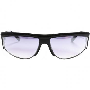 Guess Women's Rectangular Acetate and Metal Sunglasses GU00072 - Black - One Size