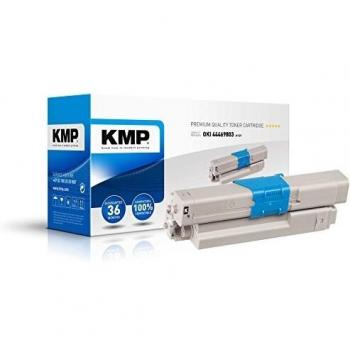 Toner Compatible Negro KMP O-T27 para OKI 44469803, Rinde 3500 Páginas