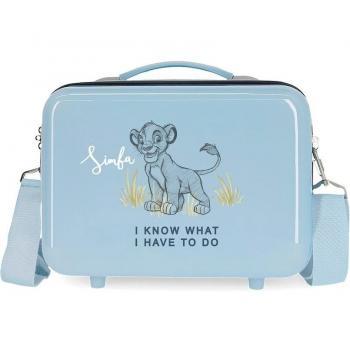 Disney Neceser ABS Simba Azul Adaptable 9L de Viaje Clásico