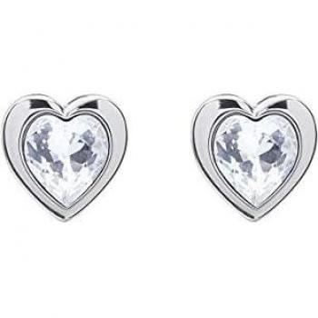 Ted Baker Han - Pendientes de cristal con forma de corazón, color plateado