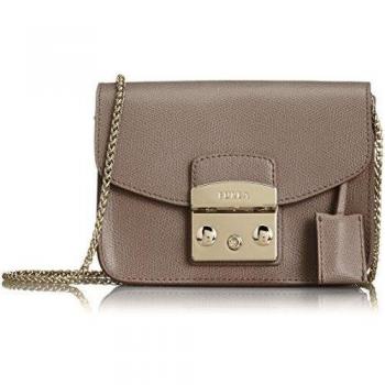 Furla Metropolis Mini Crossbody Bolso Bandolera, Color Daino