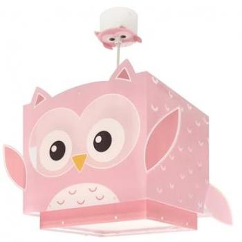 Lámpara de Techo Infantil Búho Rosa E27 Little Pink Owl