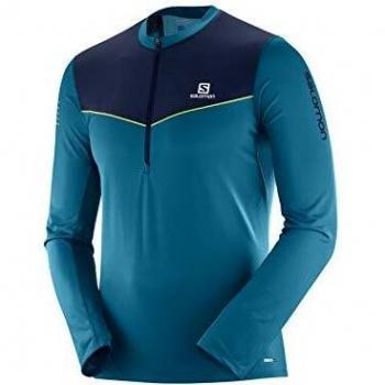 SALOMON Fast Wing HZ LS tee M - Camiseta, Hombre, Multicolor