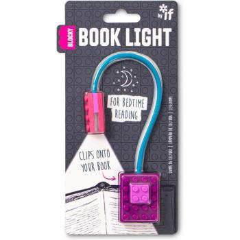Blocky Blue LED Reading Lamp