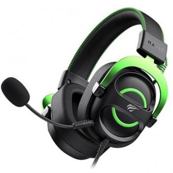 Auriculares Gaming Havit H2002E Alámbricos Diadema Negro Verde con Micrófono Boom