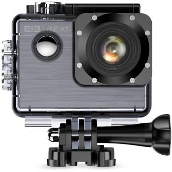 Elephone Explorer X Cámara deportiva 4K 1080P 60fps con Pantalla LCD de 2.0, WIFI Cámara de Acción Deportiva Sumergible hasta 30m, Vídeocamara de Acción para Deportes Actividades, Color Negro