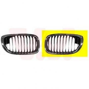 Rejilla delantera Van Wezel 0653517 para BMW Serie 3 Coupe y Cabriolet, lado derecho, acabado cromado