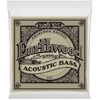 Ernie Ball P02070 Earthwood Phosphor Bronze Acoustic Bass Strings - 45-95 Gauge, Original Version