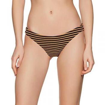 RVCA Bondi Stripe Medium Bas de Bikini à rayures texturé Femme Bleu S