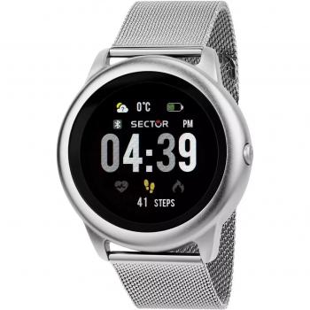 Sector No Limits S-01 Smartwatch Silver - Reloj de Hombre con Funciones Inteligentes y Resistente al Agua