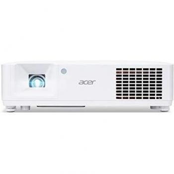 Acer PD1330W - Proyector DLP con Resolución WXGA (1280 x 800 píxeles), Luminosidad de 3000 lúmenes, Contraste de 2000.000:1, Función 3D y Keystone, Altavoz Integrado de 10 W, HDMI (HDCP) y Conexión de Audio, Color Blanco