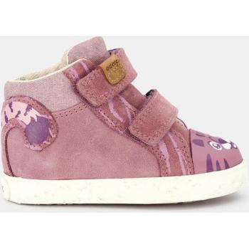 Zapatillas Geox Kilwi Girl en rosa con diseño fantasía y doble cierre para bebé niña