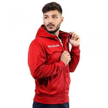 Givova 500 Unisex Fleece Hoodie with Zip