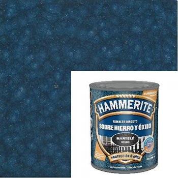Hammerite Esmalte directo sobre hierro y óxido Martelé Azul Oscuro 750 ml