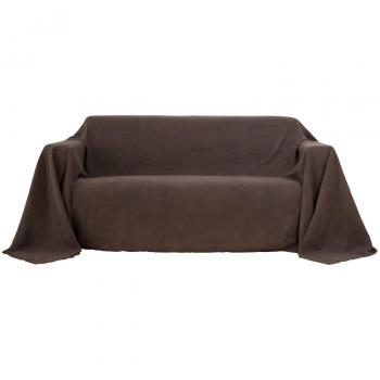 Deconovo Funda de Sofá Protege de Polvo 210 x 280 cm Marrón Oscuro