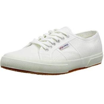 Zapatillas Unisex Adulto Superga 2750-Cotu Classic S000010, Color Blanco, Talla 38 EU con Suela de Goma y Logotipo