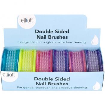 Elliott - Cepillo para uñas doble, translúcido