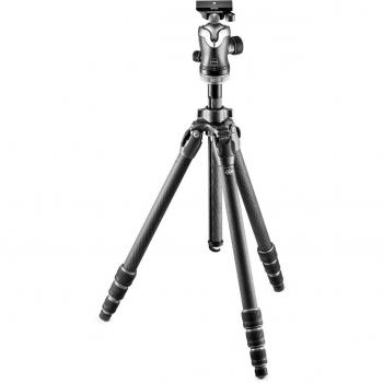 Kit de Trípode Gitzo Mountaineer Serie 2 Carbono con Cabezal Esférico GH3382QD, 4 Secciones, 2.45 kg, Color Negro