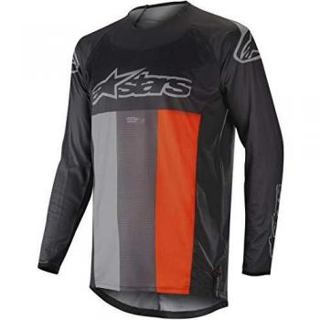 Alpinestars Camiseta De MX 2019 Techstar Venom Anthracite-Gris-Anaranjado