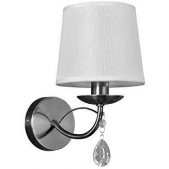 Lampara Aplique Monterrey 1xe14 Cromo Pantalla Blanca de FABRILAMP.
