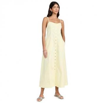 Just Jill Yellow Maxi Dress for Women - Size Large