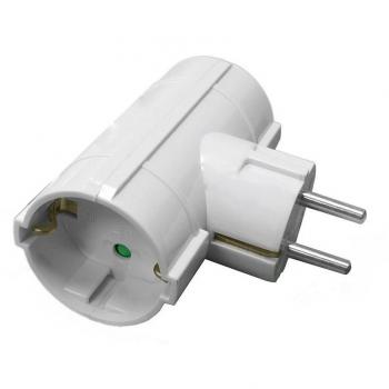 MAURER 93193 Adaptador Doble Schuko 16a 250v