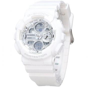 Casio G-Shock Women's Analog Digital Bio-Based White Resin Strap Silver Dial Quartz Watch 200M GMA-S140VA-7A