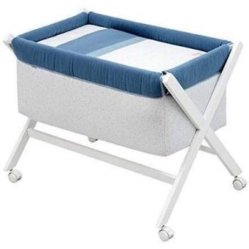 Cambrass Minicuna Tijera Madera, Astra Celeste, 55x87x74 CM