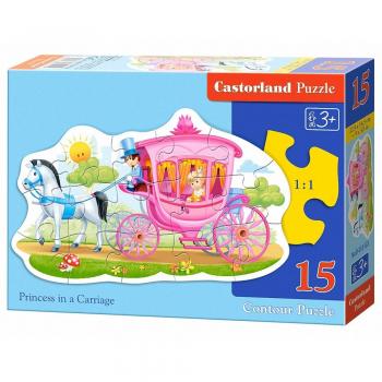 Rompecabezas Castorland Princesa en una Carreta - 15 Piezas