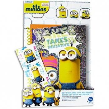 MINIONS - Agenda Espiral Individual holográfica, con Display