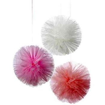 Talking Tables Pink Tulle Pom, 10
