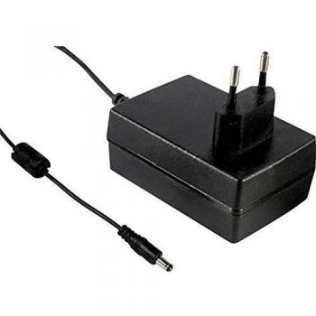 Fuente de alimentación enchufable Mean Well GSM18E24-P1J, 18 W, 24 V, 0,75 A, médica