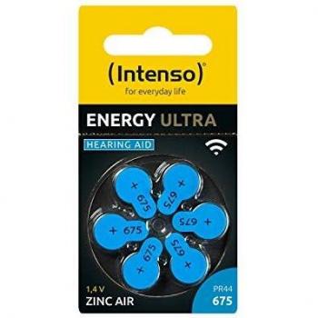Batería para Audífonos Intenso Energy Ultra 675, 6 Piezas, Zinc-Aire, 540 mAh