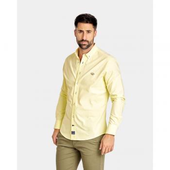 CAMISA DE HOMBRE OXFORD REGULAR LISO LIGHT AMARILLO