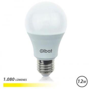 Elbat Bombilla LED A60 12W 1080lm E27 Luz Cálida Color Blanco Cálido