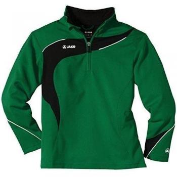 Jako Competition - Sudadera para niño con cremallera multicolor verde, negro Talla:128