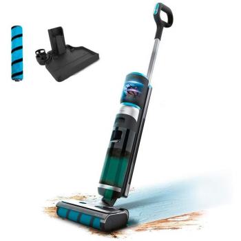Cecotec FreeGo Wash&Vacuum Aspirador y Fregona Eléctrica Inalámbrica 200W Gris