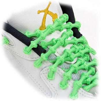 Xtenex Schnürsenkel Sport - Calzado, color verde neón, talla 2-6 Years