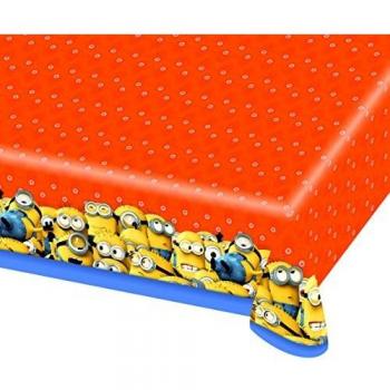 Amscan-33844 Minions, Mantel de Plástico, multicolor