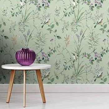 Mariko Mint/Plum Papel pintado