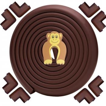 Protector para bordes de mesas, esquinas, pantalla, seguridad para bebés. Tira antigolpes de 5 m de largo.