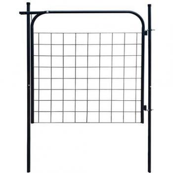 Anthracite Color Metal Garden Gate 100 x 100 cm