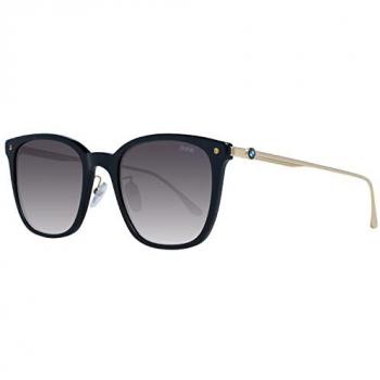 BMW Men's Sunglasses BW0008 5501B Black Square with Gradient Lenses One Size