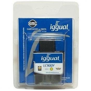 iggual Cartucho Reciclado Brother LC900Y Amarillo - Cartucho de tinta para impresoras