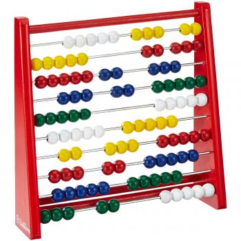 Eichhorn Eichhorn-100003405 Ábaco de Madera con 100 Bolas de Colores, para Niños a Partir de 3 años, Multicolor