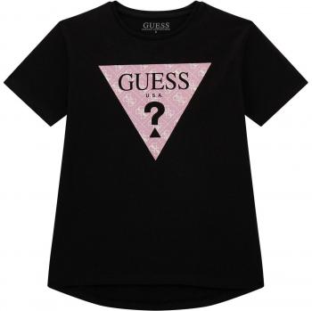 Guess High Low Logo T-Shirt for Girls