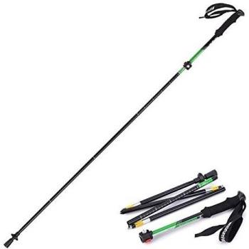 Gearmax® Luz ultra ajustable mango en EVA de aleación de aluminio plegable Senderismo Bastones Trekking Bastón